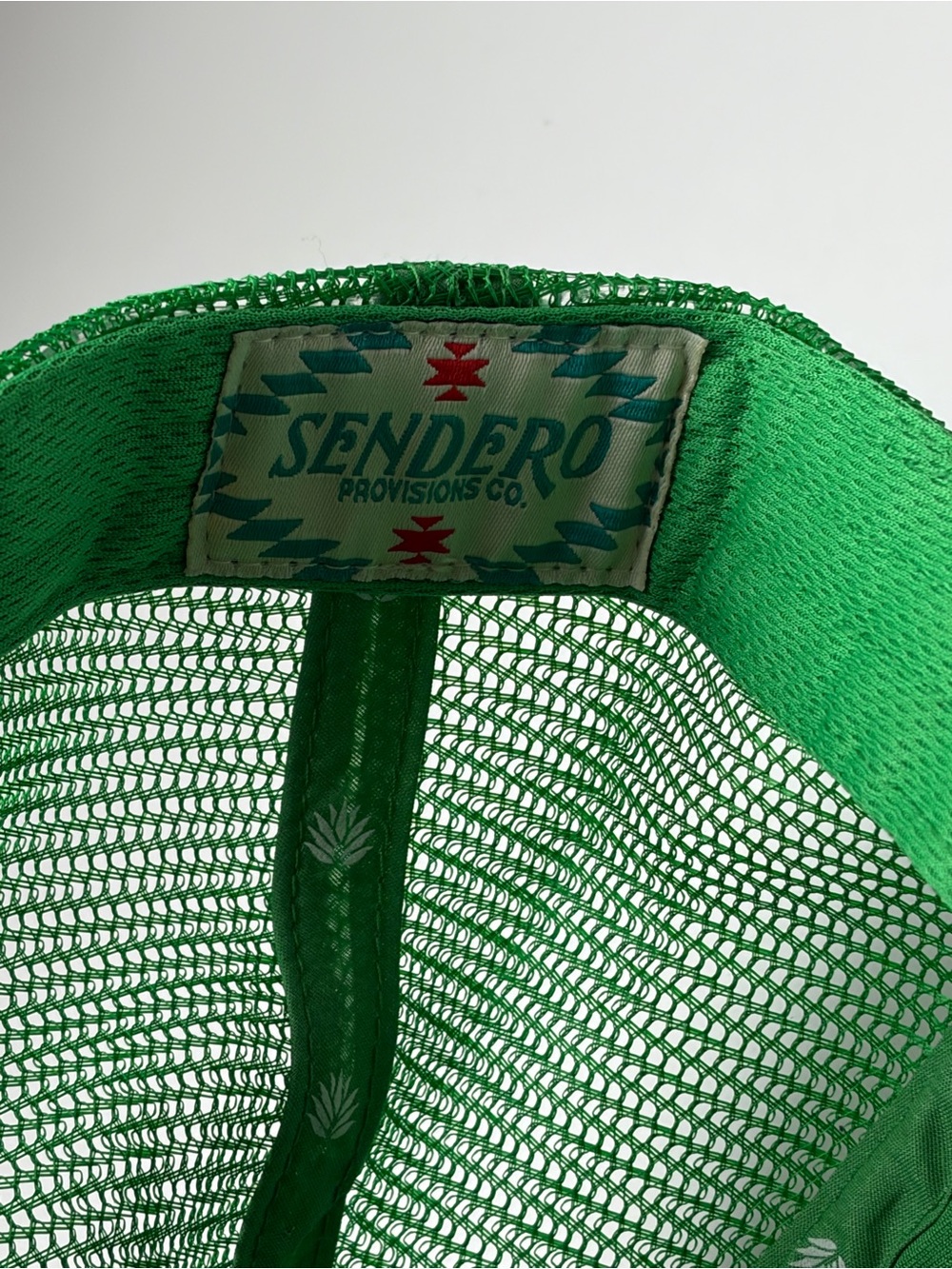 Sendero Provisions Green Cowboy Hat Trucker Snapback - Picture 3 of 5